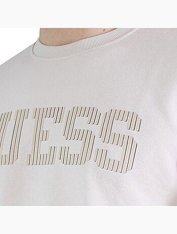 Sudadera Guess de Hombre con Cuello Redondo de Forro Polar