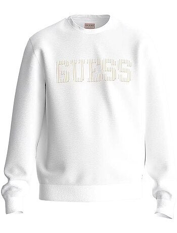 Sudadera Guess de Hombre con Cuello Redondo de Forro Polar