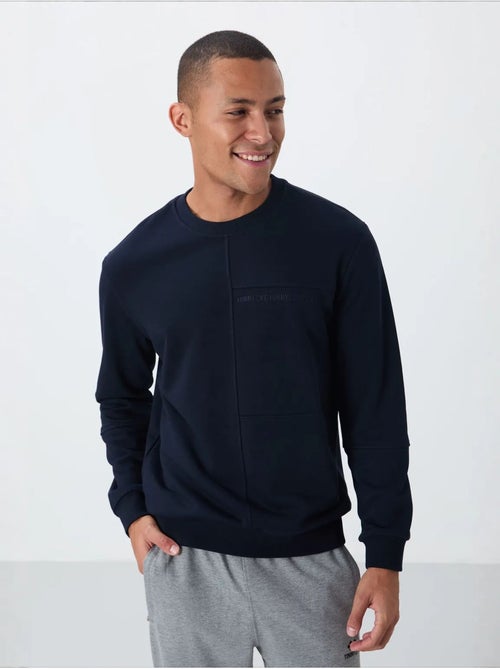 Sudadera de hombre lisa con cuello redondo tommy - Kiabi Sudadera de hombre lisa con cuello redondo tommy - Kiabi