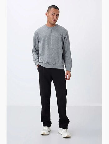 Sudadera de hombre lisa con cuello redondo tommy