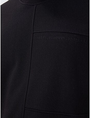 Sudadera de hombre lisa con cuello redondo tommy