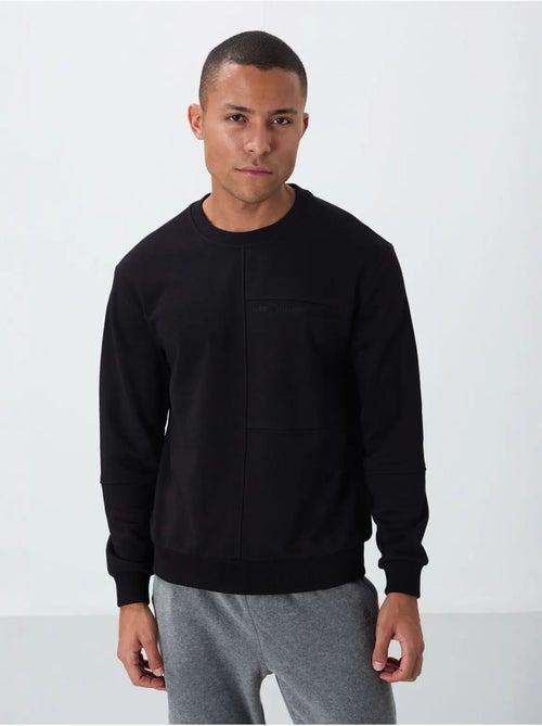 Sudadera de hombre lisa con cuello redondo tommy - Kiabi Sudadera de hombre lisa con cuello redondo tommy - Kiabi