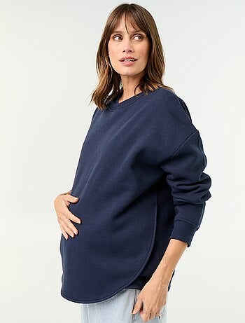 Sudadera de lactancia con abertura cruzada
