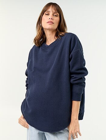 Sudadera de lactancia con abertura cruzada
