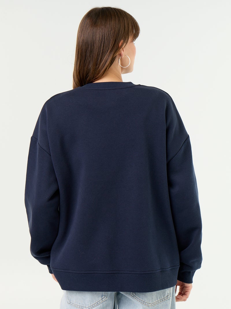 Sudadera de lactancia con abertura cruzada Azul - Kiabi