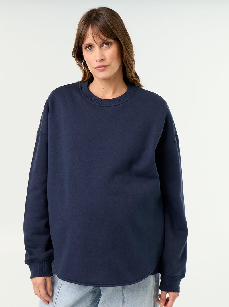 Sudadera de lactancia con abertura cruzada Azul - Kiabi