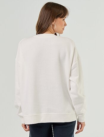 Sudadera de lactancia con abertura cruzada