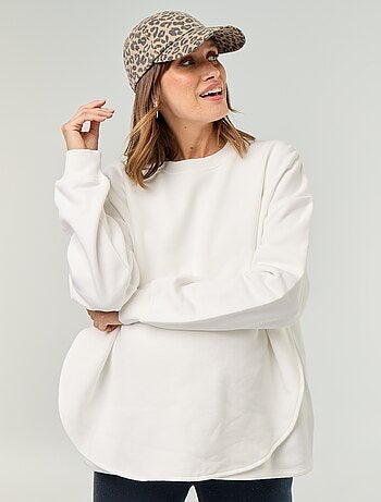 Sudadera de lactancia con abertura cruzada