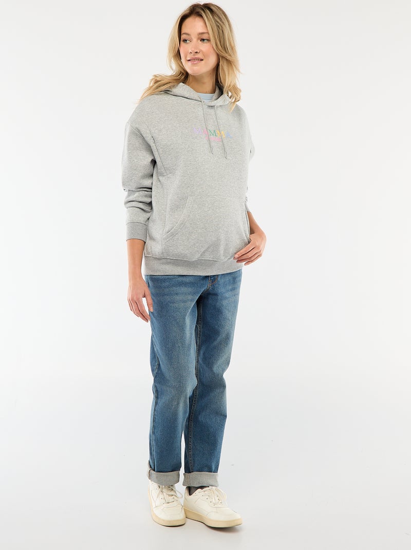Sudadera de lactancia con capucha Blanco - Kiabi