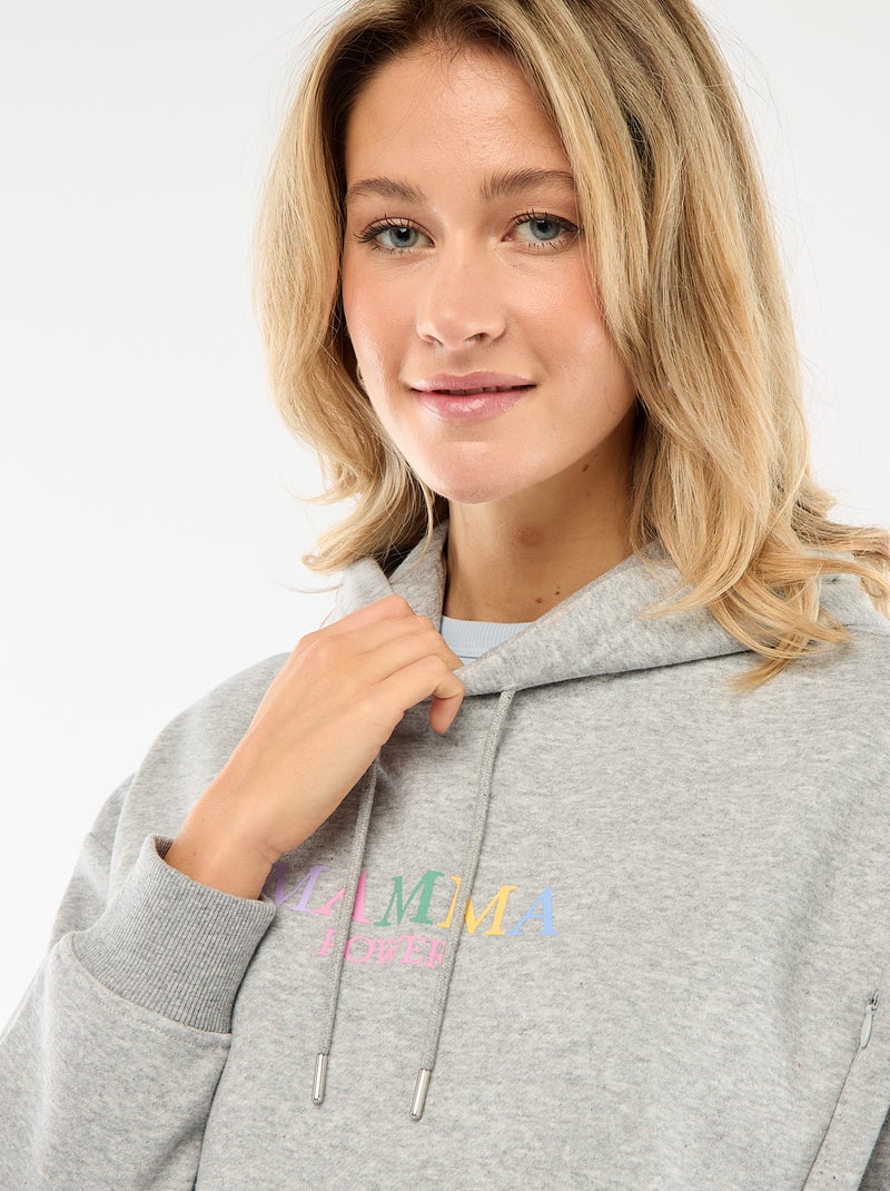 Sudadera de lactancia con capucha Blanco - Kiabi