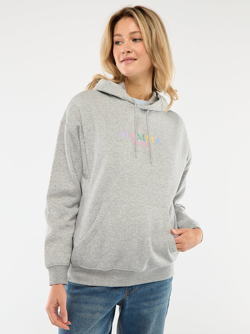 Sudadera de lactancia con capucha Blanco - Kiabi