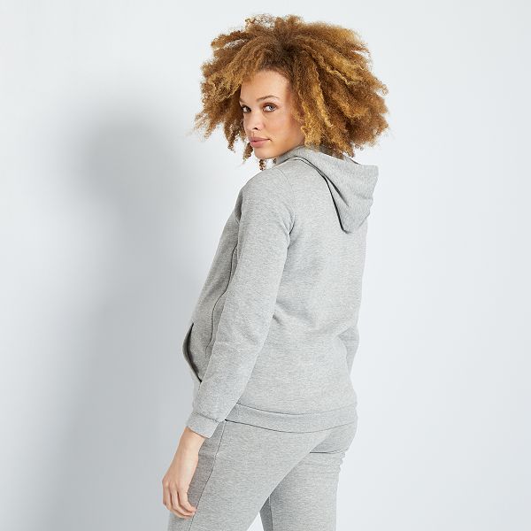 Sudadera de lactancia con capucha Premamá - GRIS - Kiabi - 15,00€