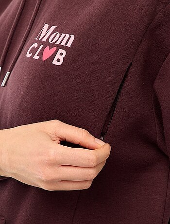 Sudadera de lactancia con capucha