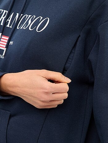 Sudadera de lactancia con capucha