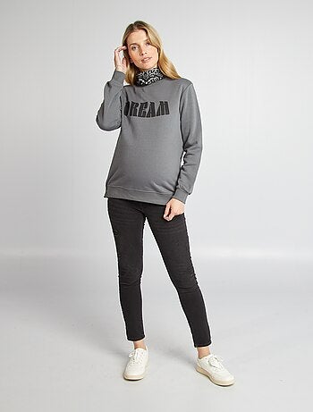 Sudadera de lactancia con cierre de automáticos