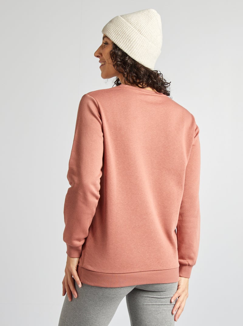 Sudadera de lactancia con cierre de cremallera ROSA - Kiabi