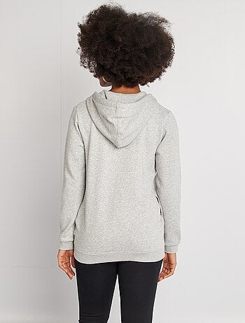 Sudadera de lactancia con cremallera y capucha