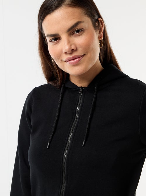 Sudadera de lactancia con cremallera y capucha - Kiabi