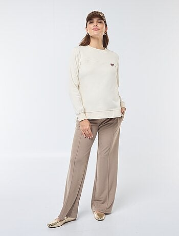 Sudadera de lactancia con mensaje
