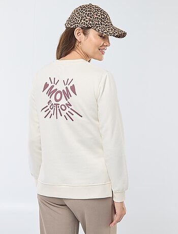 Sudadera de lactancia con mensaje