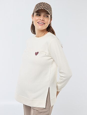 Sudadera de lactancia con mensaje