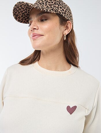Sudadera de lactancia con mensaje