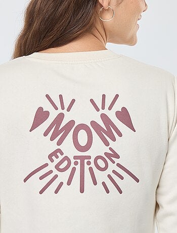 Sudadera de lactancia con mensaje