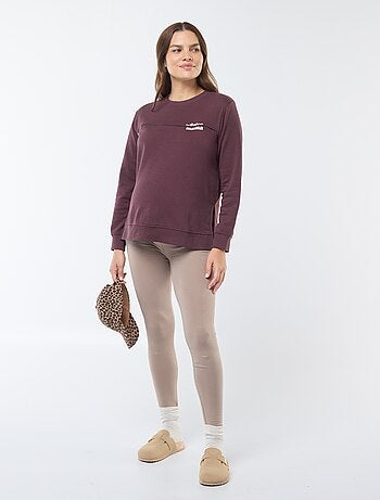 Sudadera de lactancia con mensaje
