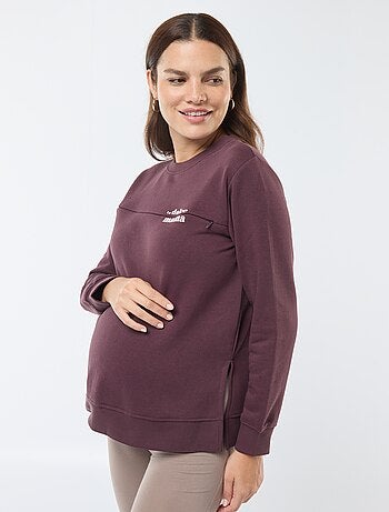 Sudadera de lactancia con mensaje