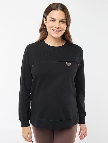 Sudadera de lactancia con mensaje