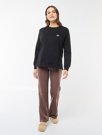 Sudadera de lactancia con mensaje