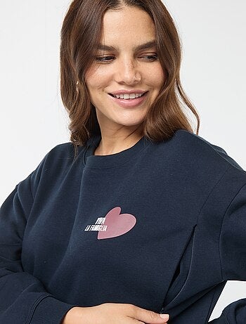 Sudadera de lactancia de felpa
