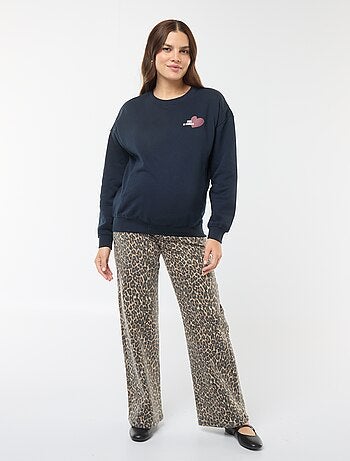 Sudadera de lactancia de felpa