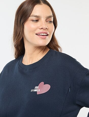Sudadera de lactancia de felpa