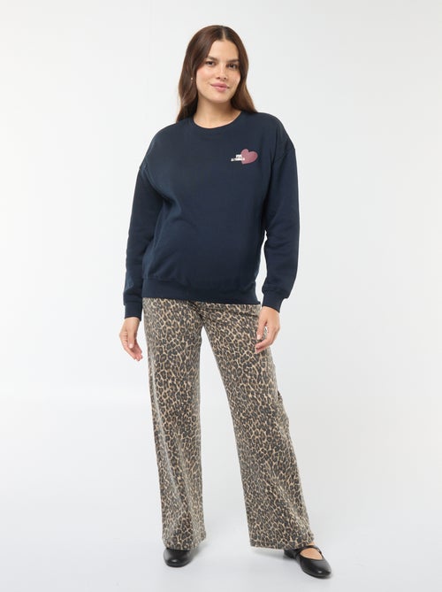 Sudadera de lactancia de felpa - Kiabi