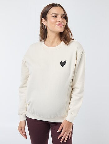 Sudadera de lactancia de felpa