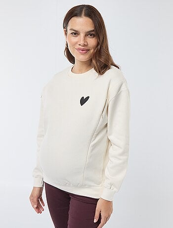 Sudadera de lactancia de felpa