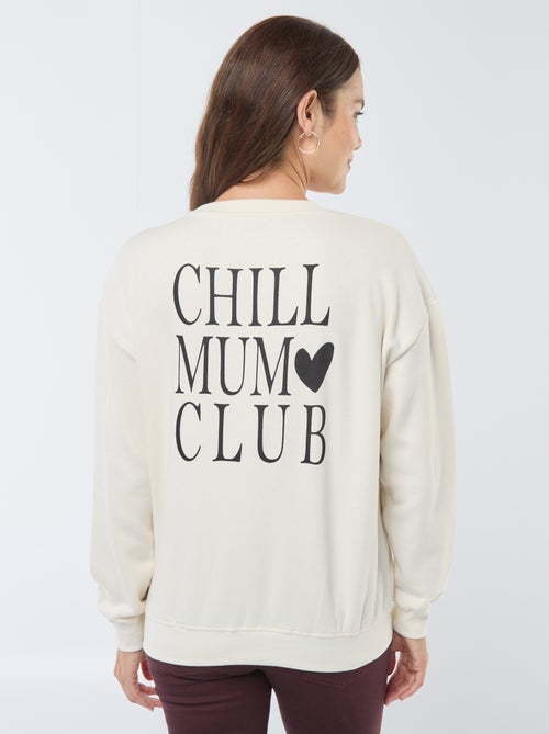 Sudadera de lactancia de felpa - Kiabi