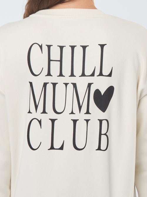 Sudadera de lactancia de felpa - Kiabi