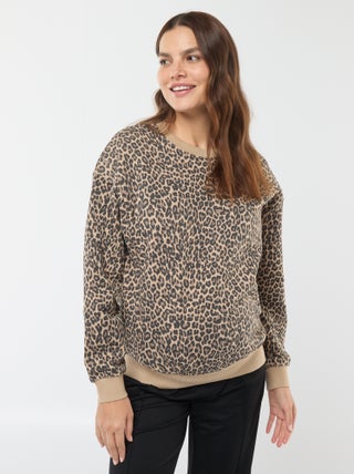 Sudadera de lactancia de felpa