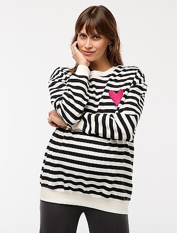 Sudadera de lactancia de felpa