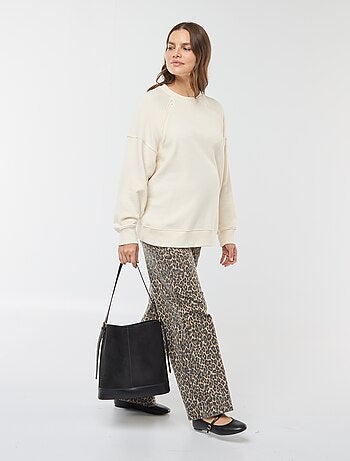 Sudadera de lactancia de felpa