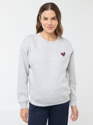 Sudadera de lactancia de felpa