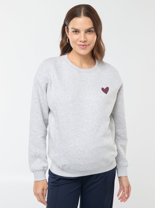 Sudadera de lactancia de felpa - Kiabi
