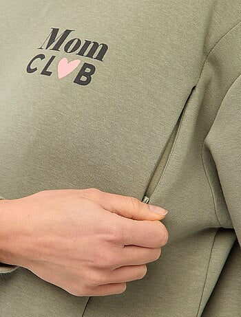 Sudadera de lactancia de felpa