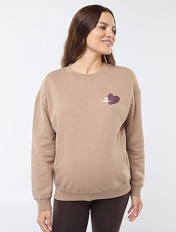 Sudadera de lactancia de felpa