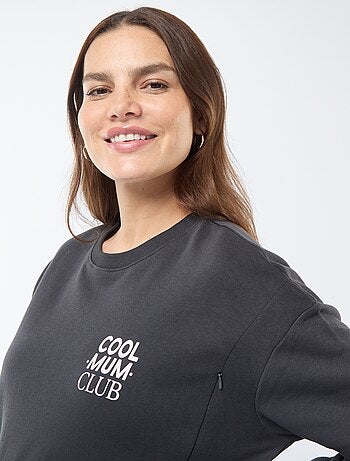 Sudadera de lactancia de felpa