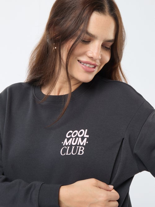 Sudadera de lactancia de felpa - Kiabi