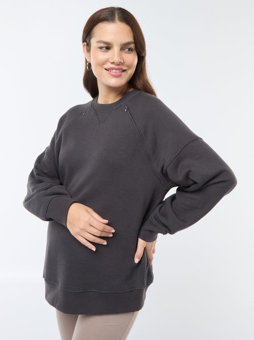 Sudadera de lactancia de felpa - Kiabi