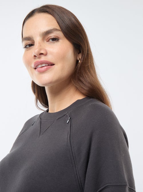 Sudadera de lactancia de felpa - Kiabi